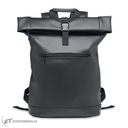 PU roll top laptop hátitáska