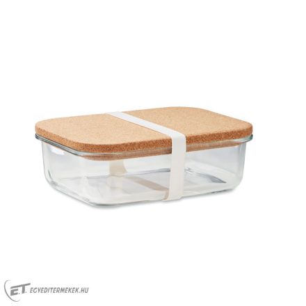 Üveg ételdoboz parafa fedéllel