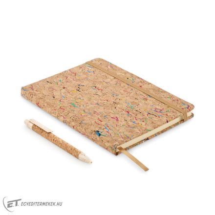 A5 színezett parafa notesz