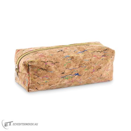 Színezett parafa tolltartó
