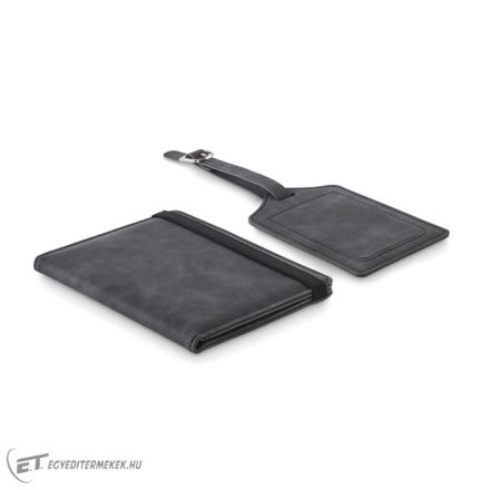 Útlevéltok+poggyászcímke szett