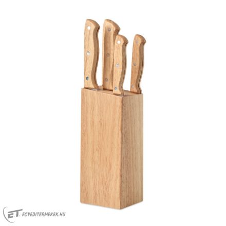 5 darabos késkészlet tartóban