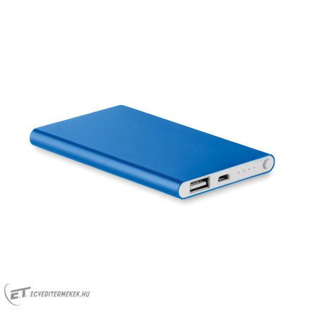 4000 mAh alumínium powerbank