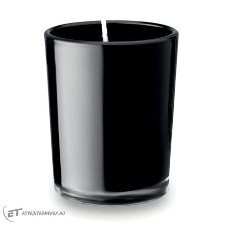 Kis gyertya üveg tartóban